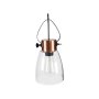 Pendant Lighting Industrial Look Range Antique Copper And Glass