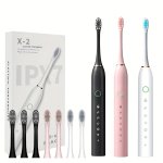 6-SPEED Intelligent Timed Electric Toothbrush Rechargeable USB Portable Toothbrush Suitable For Adult Vibration Power Toothbrush