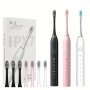 6-speed Intelligent Timed Electric Toothbrush Rechargeable USB Portable Toothbrush Suitable For Adult Vibration Power Toothbrush 28000 VPM Vibration Toothbrush 4 Brush Heads/8 Brush Heads Special Soft Toothbrush