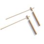 Agbyise 1PAIR Dowsing Rods Copper Dragon Seeking Dowsing Rod Divining Rods Tools For Outdoor Energy Water Witching Adjustab