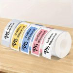Multi Size P15 Label Printer Label Tape Sticker Self-adhesive P15 Portable Thermal Label Maker Printing Paper Waterprood Adhesiv