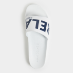 Men&apos S White navy Bold Slide