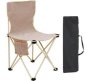 Folding High Back Camping Chair With Carry Bag Beige