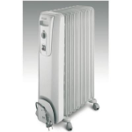 Delonghi – 9 Fin Oil Fin Heater – Grey