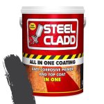Steel Cladd All-in-one Water Based Charcoal 5L Livestainable