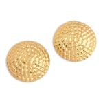 Encrusted Stainless Steel Stud Earrings
