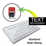 Shiny Stamp Text Replacement For S-542D