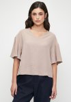 Edit V-neck Wide Sleeve Shell - Brown