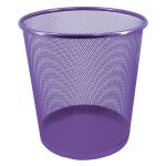 : M900 Wire Mesh Metal Round Waste Bin Purple
