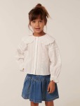 Kirby Girls Collar Blouse - 10-12 Yrs White Cloud