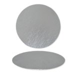 9 Inch Masonite Silver Round Cake Board