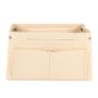 Beige Felt Cloth Inner Bag Handbag Multi-pockets Cosmetic Bags