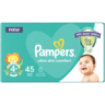 Pampers Size 4+ 10-15KG Disposable Nappies 45 Pack