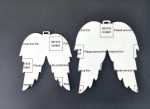Laser Sublimation Mdf Shapes : Mdf Christmas Tree Shapes : 3MM Angel Wings Small large Single Or Double Sided