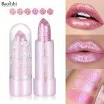 Baolishi Sparkle-inspired Pearl Lipstick - Hydrating Long-lasting Shimmer Finish In Pink Shades For All Skin Types