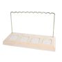 Jewelry Tree Stand White Metal And Wood White