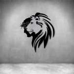 Jesus The Lion - Grey L 800 X H 800MM
