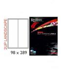 White Landscape Laser Label 2UP 98 X 289