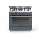 ELBA 90CM Slate Grey 4 Gas 2 Electric Plate Gas Electric Freestanding Oker 04/9S4EX737SG