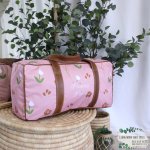 Travel Bag Hospital Bag Duffel Bag Pink Little Flower