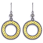 Gun Metal Tone Drop Earrings