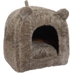 CAT Rosewood Teddy Bear Bed - Brown Waggs Online Pet Shop