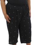 Ladies Printed Pj Pants - 6XL Blk wht