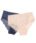 Ladies 2 Pack Full Briefs - 5XL Navy bge