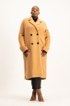 Anna Button Detail Coat - Toasted Coconut - XL