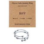 Morse Code Fidget Ring - Bff