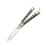 ACE Butterfly Knife Dual Tone Satin black Handle