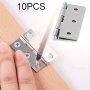 10PCS Polished Stainless Steel Flat Hinges - Perfect For Cabinets Windows & Wooden Boxes Essential Home Decor Hardware