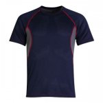 Coolmax Sports Tee Navy grey