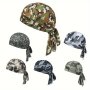 Camouflage Pirate Hat - Breathable & Moisture-wicking Uv Protection For Men's Fashion Ideal For Cycling & Outdoor Activities