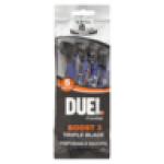 Duel Boost 3 Triple Blade Disposable Razors 5 Pack