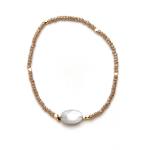 Labradorite Boho Beaded Bracelet - Labradorite