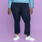 Plus Size Joy & Ash Hi Rise Kick Flare Leggings - Ink