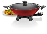 Mellerware Electric Bangkok Wok 33x9cm 1500W Red