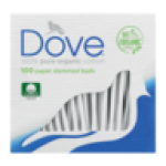 Dove White Paper Stemmed Buds 100 Pack