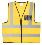 Pioneeryellow Reflective Vest With Zip & Id Pouch - Yellow S
