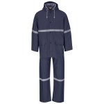 Light Duty Tornado Hi-viz Reflective Rubberised Rainsuit - Navy - Navy 5XL