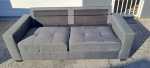 Modern Grey Fabric 2-SEATER Sofa