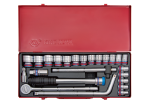 Socket Set 1 2" 10-32MM 24PC 12PT