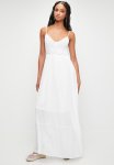 Crochet Detail Tiered Dress - White