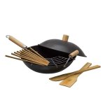 13PC Set Regent Oriental Chef Wok With Lid