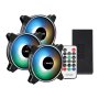 PCBuilder Tempest Chill 3 X 120mm ARGB Fan Kit With RF Remote