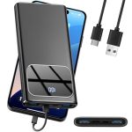 Power Bank 10000MAH Portable Charger With Pd 5A 3W Fast Charging USB C In&out External Battery Pack Portable Cell Phone Charger
