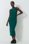 Cut Out Bodycon Dress - XL Green