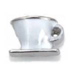 FLC91 - Coffee Cup Floating Charm For Floating Locket Necklace