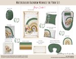 Cot Duvet Bedding Watercolour Rainbow Winnie The Pooh Set